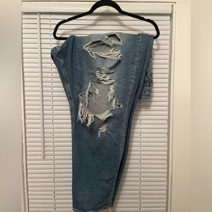 AE curvy high waist mom jeans